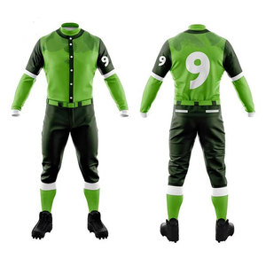 Conception personnalisée de tissu pour uniforme de baseball, T-shirt de baseball, uniforme d'entraînement pour toutes les séries, vêtements de sport, uniformes par sublimation, nom OEM - Product Image 1