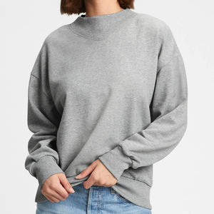 Women's <b>Light</b> Blue Crew <b>Neck</b> Sweater 100% Acrylic Knitted Long Sleeve Solid Color Regular Fit Autumn Wear Pullover Style - Product Image 6