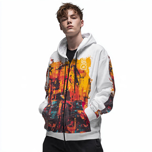 Sweat-shirts à épaules tombantes sublimés pour hommes – Pulls d'hiver tendance avec impression numérique personnalisée et poche - Product Image 1