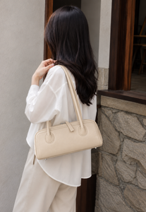 PU Leather Natural <b>Soft</b> Eco Friendly Boston Classic Fashion <b>Handbag</b> Zipper Single Strap Shoulder Bag Large Capacity Underarm - Product Image 3