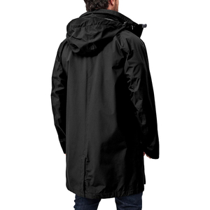 Winter Waterproof Breathable Windproof Nylon Rain <b>Jacket</b> <b>Lightweight</b> Outdoor Protection with Hood Front Logo Option - Product Image 4