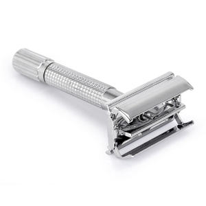 Navaja de Afeitar Recta de Doble Hoja de Acero Inoxidable para Hombre, Afeitado Facial y Corporal de Alta Calidad, Cuidado Personal - Product Image 3