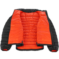 Veste d'hiver unisexe de haute qualité pour hommes Veste chaude coupe-vent à capuche en duvet Fermeture à glissière Veste isolée décontractée Veste d'extérieur