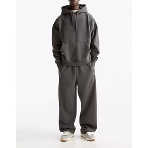 High Quality Unisex <b>2</b> <b>Piece</b> Sweat Suit Hoodie Jogger <b>Pants</b> Men Breathable Sportswear Tracksuit <b>Plus</b> <b>Size</b> - Product Image 4
