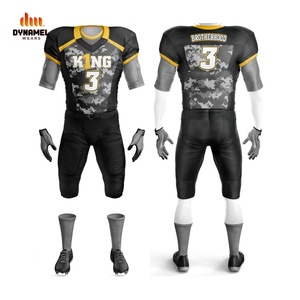 Prix d'usine, logo personnalisé, uniformes de football américain respirants en polyester, ensemble personnalisé, couleur et design sur mesure, haute qualité, confortables - Product Image 2
