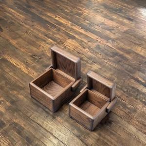 Caja de Almacenamiento Multifuncional de Madera Maciza Hecha a Mano, Ecológica, Tamaño Ajustable, Organizador Rústico para Cocina, Escritorio, Té y Café - Product Image 2