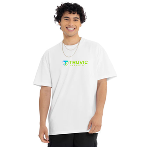 เสื้อยืดคอกลมแขนสั้นทรงหลวมสำหรับผู้ชาย ผ้าฝ้ายหนา เหมาะสำหรับสตรีทแวร์ กีฬา และใช้ในชีวิตประจำวัน - Product Image 1