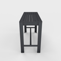 Table de bar moderne en aluminium pour extérieur, étanche, pour patio, jardin, comptoir haut, mobilier pour hôtel, complexe hôtelier