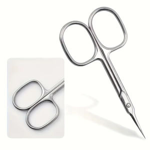 Ciseaux à cuticules professionnels pour manucure, petits ciseaux pour enlever les peaux mortes, pour l'art des ongles, en acier inoxydable, pour la coupe des cuticules et des peaux mortes - Product Image 4