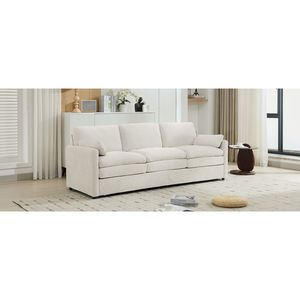 Divano Cloud a 3 Posti Imbottito da 89 Pollici, Oversize e Confortevole con Doppio Cuscino Morbido per Soggiorno - Product Image 3