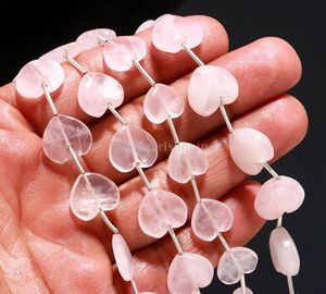 Natural <b>Rose</b> Quartz Heart Beads 12mm Pink Quartz Gemstone Carved Beads Heart Shape Crystal Beads Wholesale Bulk 8 Inch Strand - Product Image 6