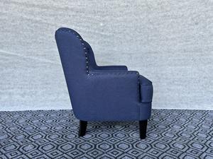 Wholesale Price Furniture Modern Accent <b>Chair</b> Fabric Button Tufted High Wingback <b>Arm</b> <b>Chair</b> for Living Room - Product Image 3