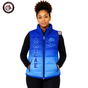Nouveauté 2024, veste matelassée imperméable Zeta Amicae avec logo personnalisé, respirante, coupe-vent, broderie 3D, vente chaude - Product Image 1