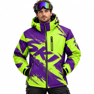Chaqueta de Esquí Impermeable para Hombre, para Invierno, Senderismo, Snowboard, Escalada, Camping, con Forro Polar Cálido, Cortavientos, Tallas Grandes - Product Image 2