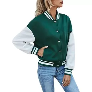 Chaquetas Varsity de Invierno para Mujer, Elegantes, Nuevas, Famosas, a la Moda, de Alta Calidad, Diseño Personalizado, Transpirables, de Algodón - Product Image 2