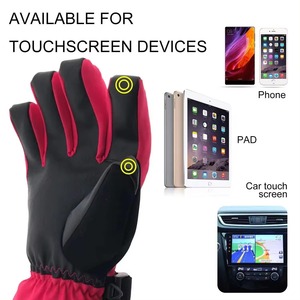 Ski Snowboard <b>Gloves</b> Unisex-Waterproof Breathable Windproof Insulated Touchscreen Compatible Full Finger Non-Slip Pull-On - Product Image 5
