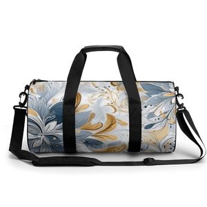 กระเป๋าเดินทางลำลองพิมพ์ลายดอกไม้สวยงาม กระเป๋ากีฬาแบบ unisex ขนาดใหญ่ น้ำหนักเบา สำหรับผู้ชาย - Product Image 4