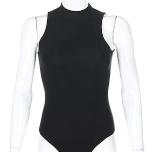 Combinaisons une pièce en coton respirant de qualité supérieure, sans manches, décontractées pour l'été, maillots de bain personnalisables pour femmes - Product Image 5