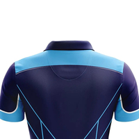Maillot de cricket personnalisé par sublimation pour hommes, tenue d'équipe OEM, maillot de cricket respirant en polyester à manches courtes