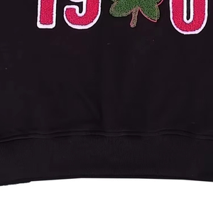 Sudadera Unisex con Cuello Redondo, Personalizada con Parches Bordados en Chenilla, de Felpa de Poliéster/Algodón, para Logotipo de Fraternidad/Sororidad Griega - Product Image 3