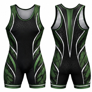 Custom <b>Wrestling</b> <b>Singlets</b> <b>Mens</b> Sublimated Athletic Wear Team <b>Wrestling</b> Uniforms Stretch Performance Competition Gear - Product Image 1