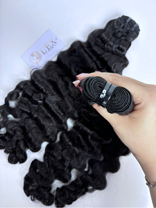 โรงงานขายส่ง Lexhair ผมเวียดนามแท้ 100% คุณภาพพรีเมียม 100 กรัม แบบเส้นเดียว ลอนหลวม - Product Image 4