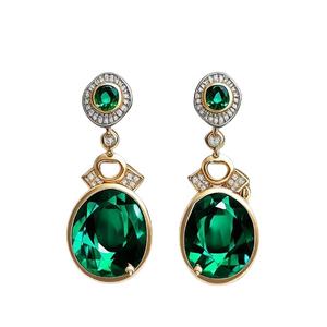 Boucles d'oreilles pendantes pour femmes en argent sterling 92.5 Bijoux de mariage à la mode avec style de goutte longue complète - Product Image 1