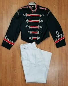 Customized Flute Band 100% Cotton Twill Formal Piper Drummer Doublet Jacket serge <b>wool</b> cloth twill Jacket - Product Image 2
