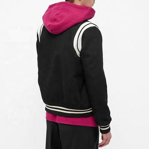 Veste universitaire en laine pour homme XL personnalisée 2024, de haute qualité, en cuir avec patchs en chenille et logo universitaire, veste pour homme - Product Image 6