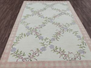 Alfombra Persa Floral Pastel Anudada a Mano |   Alfombra de Lana Hecha a Mano Abusan de 2x3 Metros |   Alfombra Decorativa Vintage Grande para Sala de Estar - Product Image 3