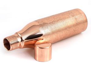 Elegant Hammered Finish Stylish Pure <b>Copper</b> Water <b>Bottle</b> for <b>Drinking</b> Water Supports Skin Glow and Detox - Product Image 4