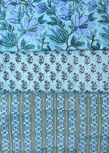 Tela india estampada a mano, hermosa tela decorativa hecha a mano con estampado floral, tela de algodón para confección de vestidos, textiles para el hogar, estampado personalizado - Product Image 4