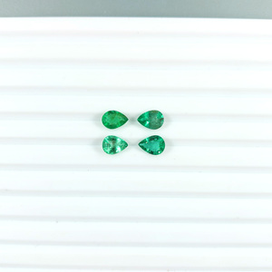 Perlas calibradas de esmeralda natural de Zambia de 5x7 mm, piedras preciosas facetadas sueltas naturales para la fabricación de joyas, listas para usar. - Product Image 1