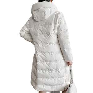 Abrigo largo de invierno para mujer, Parkas Highstreet transpirables para mujer, Parka con capucha de burbuja para mujer - Product Image 3