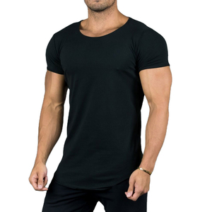 Camisetas de Gimnasio Personalizadas para Hombre, Spandex/Poliéster, Corte Regular, Cuello Curvo, Tallas Grandes, Secado Rápido, Anti-Pilling, Transpirables - Product Image 1