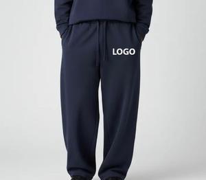 กางเกงวอร์มขายดี สีพื้นเรียบ ผ้าคอตตอน 100% หนานุ่ม ทรงโอเวอร์ไซส์ ขากว้าง ปลายขาเปิด สำหรับผู้ชาย - Product Image 6