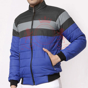 <b>Light</b> Comfort Puffer Jacket Warm Outerwear Smooth <b>Shell</b> High Collar Full Zip Easy Layering For Men - Product Image 2