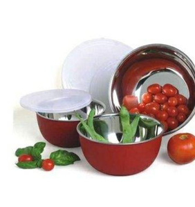 Ensemble de bols européens haut de gamme avec couvercles en plastique pour la cuisine, ustensiles de cuisine hermétiques avec couvercles, bols européens modernes - Product Image 2
