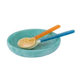 Cuenco de resina hecho a mano con superficie pulida brillante, aspecto elegante, perfecto para centro de mesa en la comedor o decoración de la sala de estar. - Product Image 1