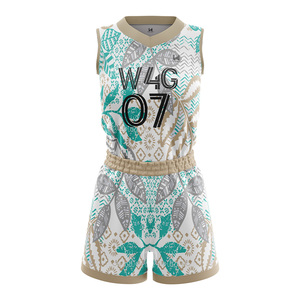 W4G Custom Girls' Basketball Jersey <b>Shorts</b> Set Sublimation Printed Breathable Mesh Moisture Wicking Quick Dry Plus Size - Product Image 2