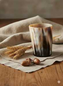 Vasos de Cuerno Vikingo Natural Ecológicos Hechos a Mano y Tazas Decorativas Rústicas para Fiestas Navideñas de Uso Tradicional - Product Image 6