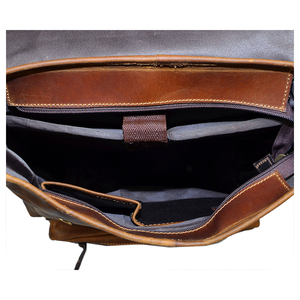 Stylish Genuine Leather <b>Backpack</b> <b>with</b> Multiple <b>Compartments</b> Available At Bulk Price - Product Image 5
