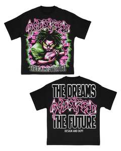 Camiseta Personalizada con Estampado DTG, Impresión en Pantalla 3D, Jersey de Algodón Grueso de 220 Gsm 300 Gsm, Camisetas Gráficas de Moda Urbana para Hombre - Product Image 3