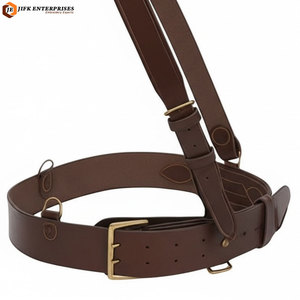 Ceinture formelle en cuir véritable sur mesure Sam Browne avec boucle en acier robuste pour hommes à prix raisonnable - Product Image 6