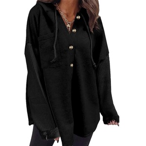 Sudadera con capucha para mujer, personalizada, 100% algodón piqué, 220 GSM, manga corta, color liso, con bordado en el pecho, proveedor informal de Bangladesh - Product Image 6