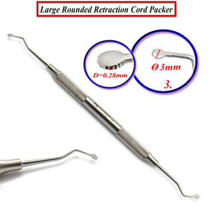 Instrumento Quirúrgico Dental Manual con Empuñadura Moleteada, Retracción Redonda Grande de 3mm, D0.28mm, Certificado CE Clase I, Shuja Surgico - Product Image 1