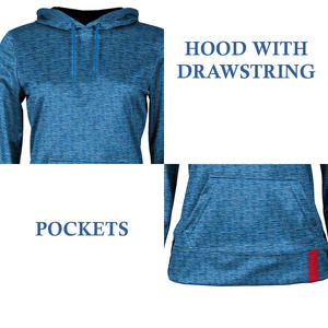 Sweat à capuche de hockey sur glace pour homme, personnalisé avec logo d'équipe, grande taille, chaud, en polyester/coton, pour patinoire - Product Image 4