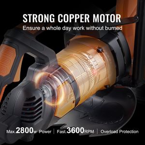 Taglierina per calcestruzzo elettrica a disco bagnato da 16 pollici 3200 W 15 sega circolare a motore regolabile 6 profondità di taglio Max include pompa della linea dell'acqua - Product Image 4