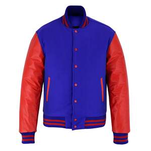 Chaqueta con estampado Puff Print para hombre, chaqueta de alta calidad para hombre, chaqueta universitaria de béisbol personalizada OEM, chaqueta universitaria de nuevo diseño para hombre - Product Image 6