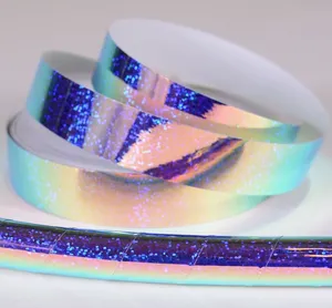Holographic Reflective Tape Colorful <b>Glitter</b> Sparkle Adhesive Tape for Decoration Gift Wrapping Craft Projects Packaging DIY Use - Product Image 3